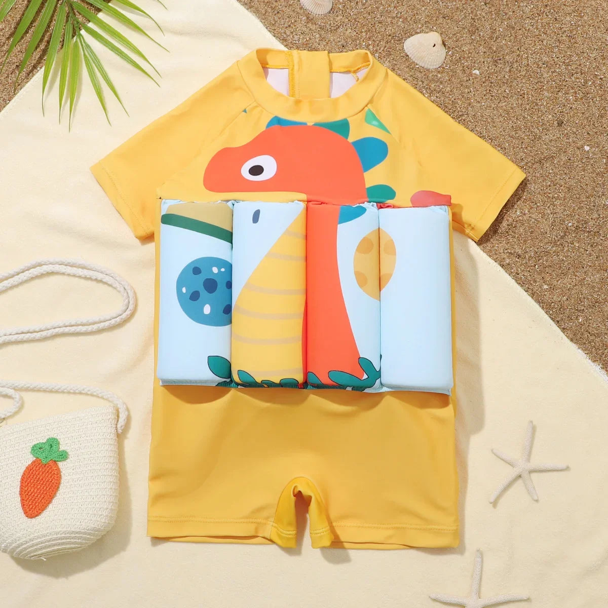Make a Splash this Summer with Our Vibrant Cartoon Buoyancy Swimsuit for Kids! 🌊☀️