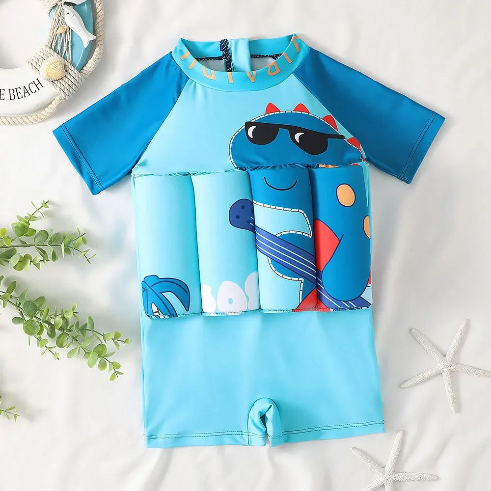 Make a Splash this Summer with Our Vibrant Cartoon Buoyancy Swimsuit for Kids! 🌊☀️