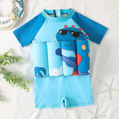 Make a Splash this Summer with Our Vibrant Cartoon Buoyancy Swimsuit for Kids! 🌊☀️