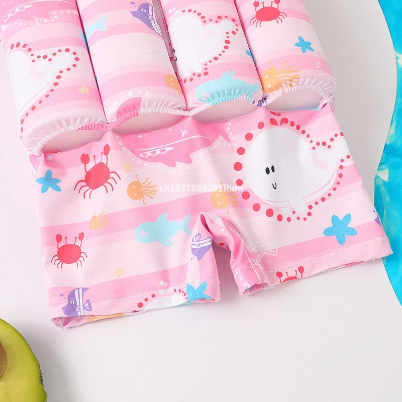 Make a Splash this Summer with Our Vibrant Cartoon Buoyancy Swimsuit for Kids! 🌊☀️