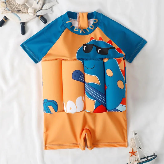 Make a Splash this Summer with Our Vibrant Cartoon Buoyancy Swimsuit for Kids! 🌊☀️